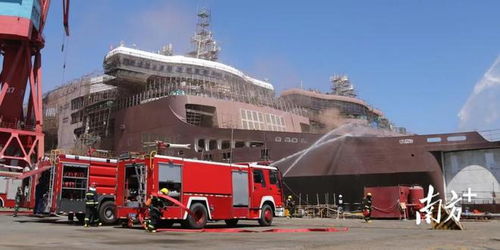 南方视频 南沙龙穴岛广船国际在建产品船起火 在进行综合应急演练